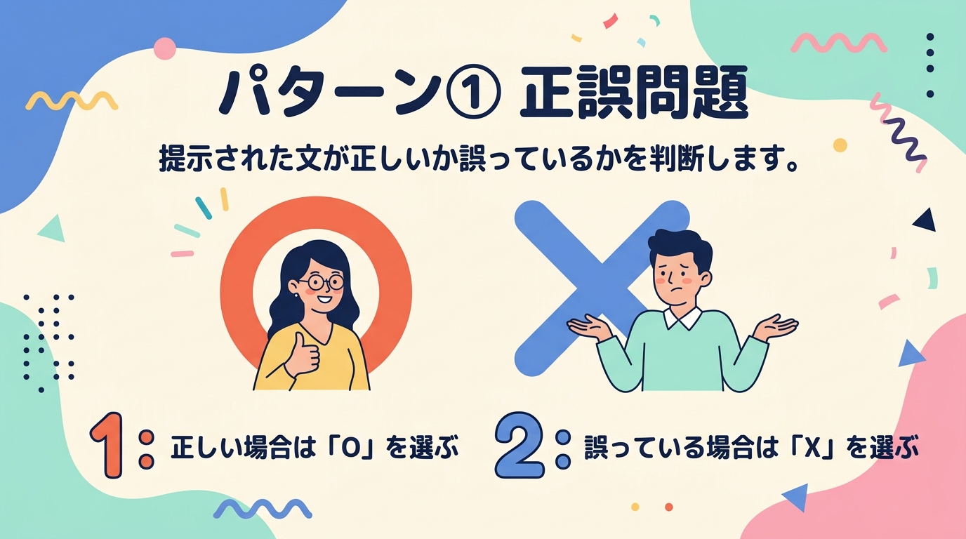 パターン① 正誤問題