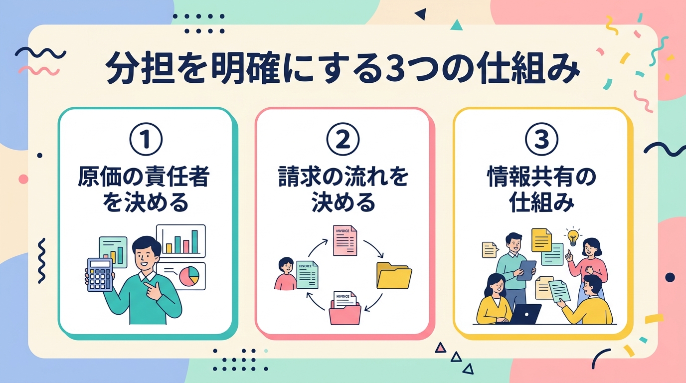 分担を明確にする3つの仕組み