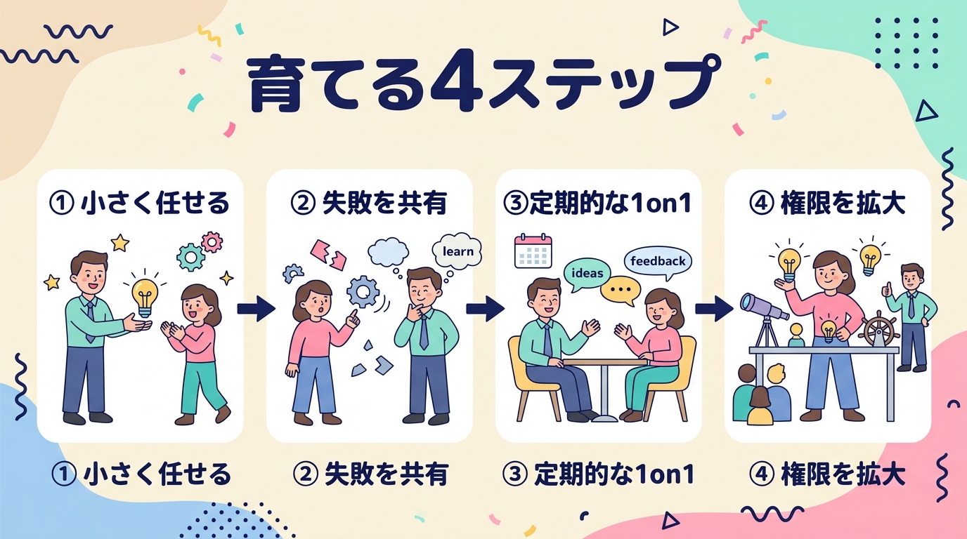 育てる4ステップ