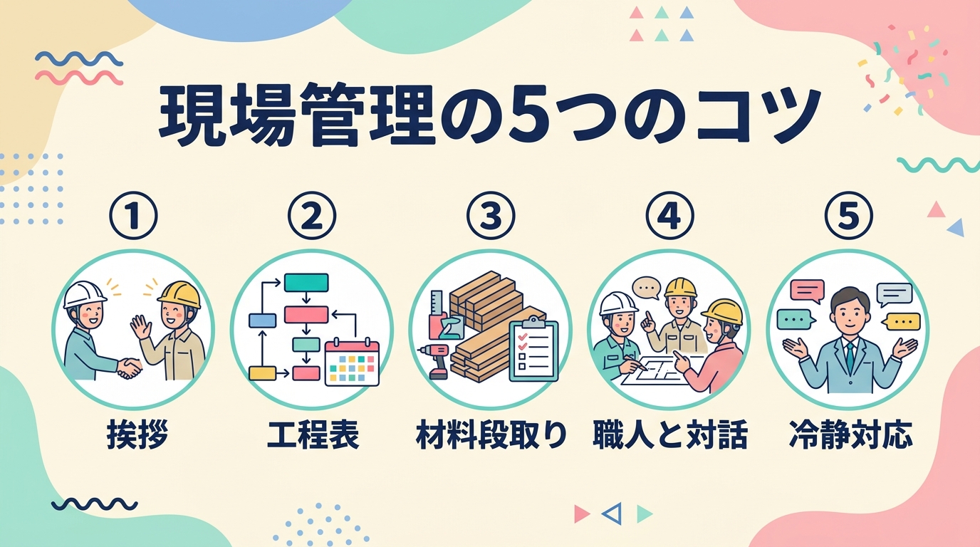 現場管理の5つのコツ