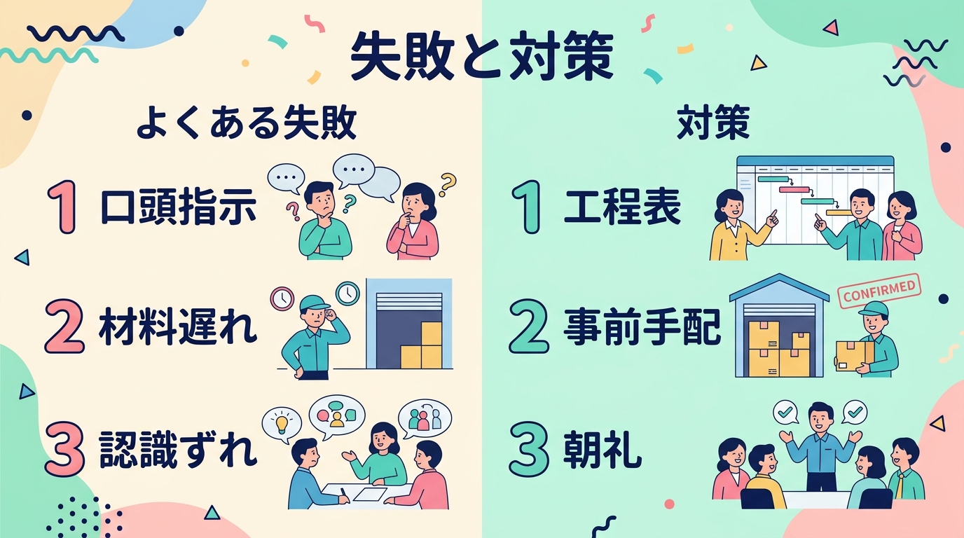 失敗と対策