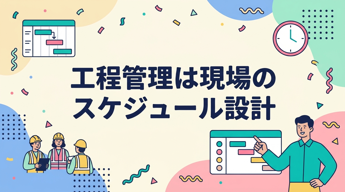 工程管理は現場のスケジュール設計