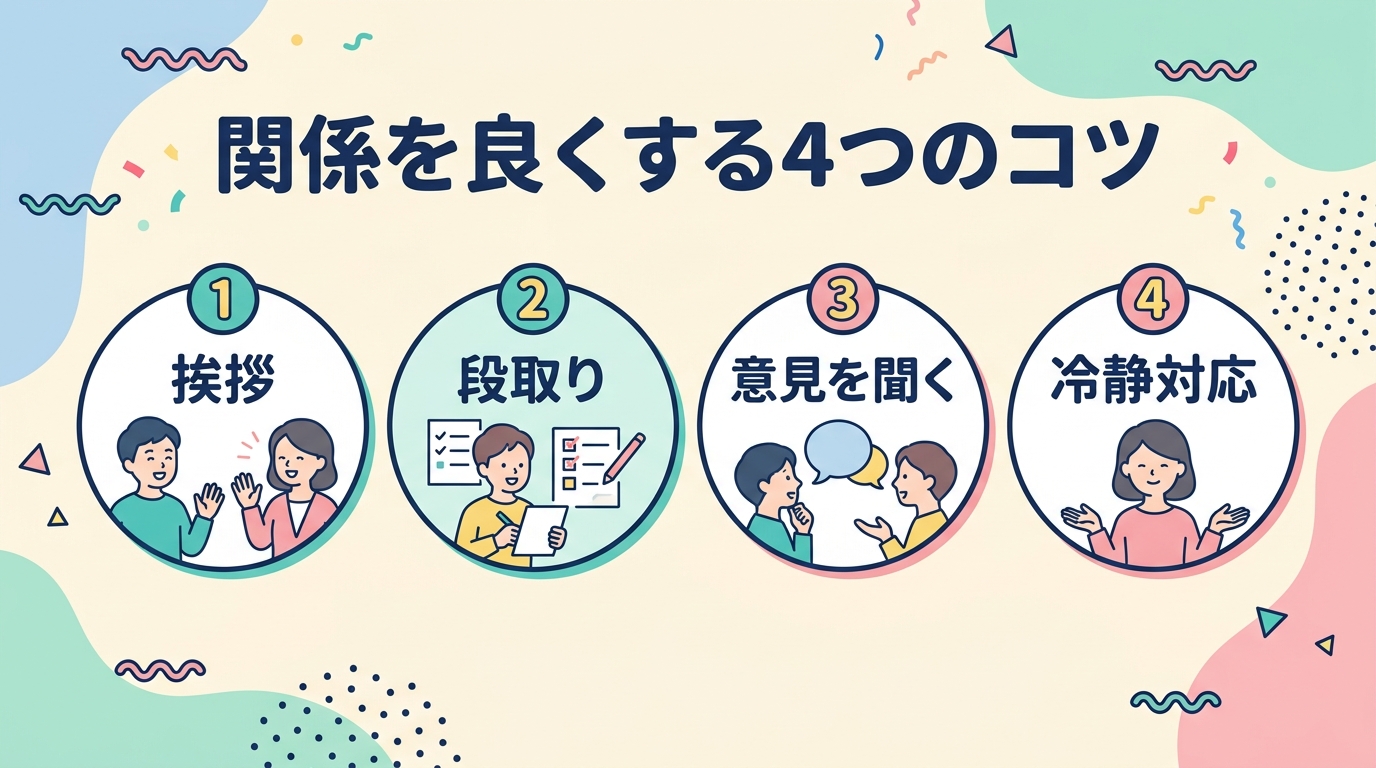 関係を良くする4つのコツ