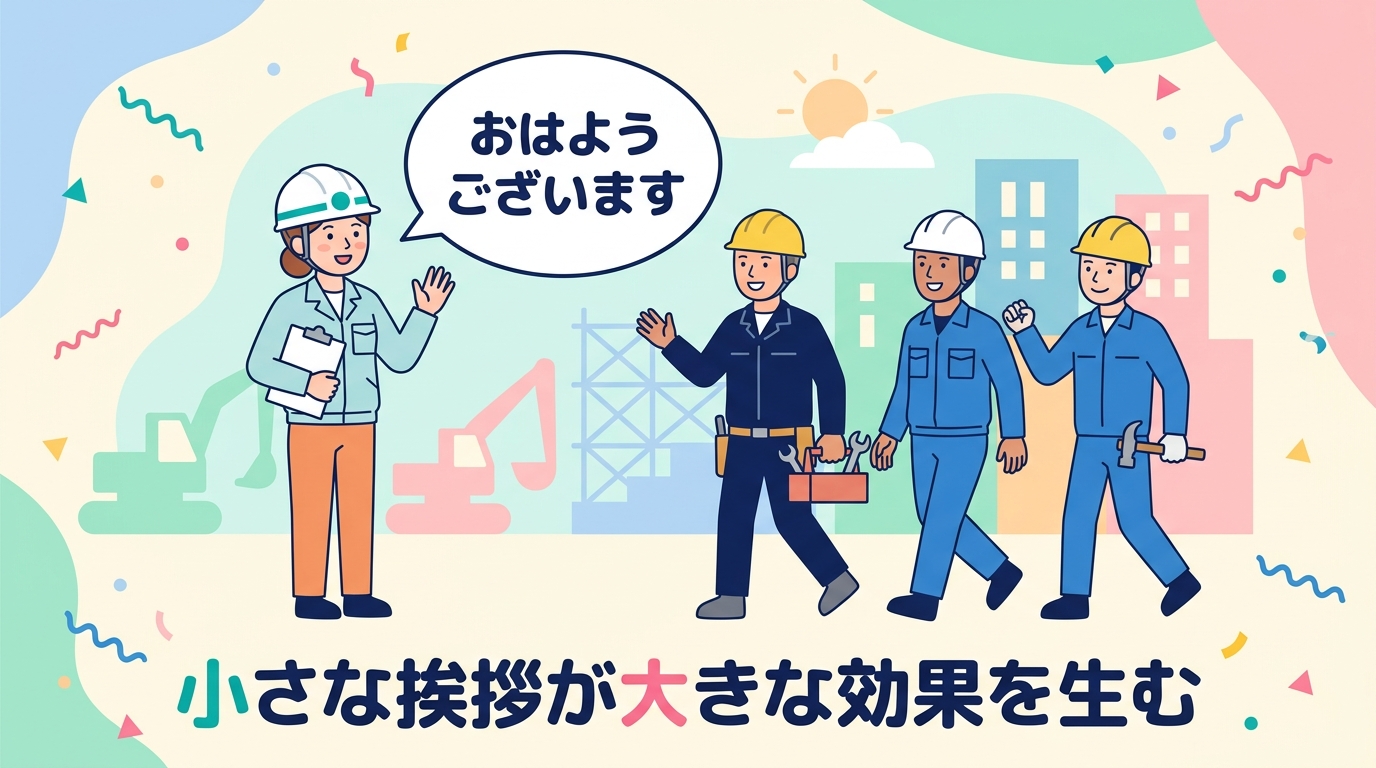 小さな挨拶が大きな効果