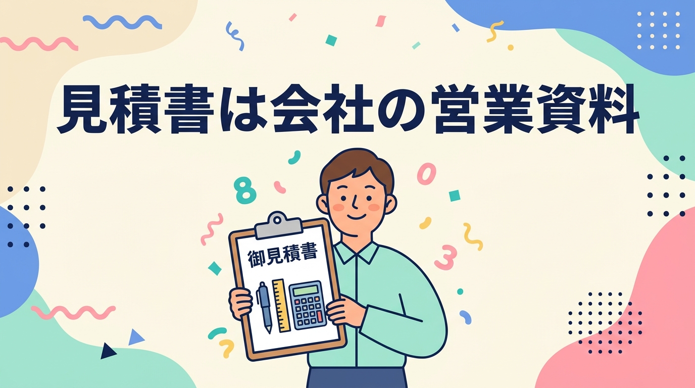 見積書は会社の営業資料