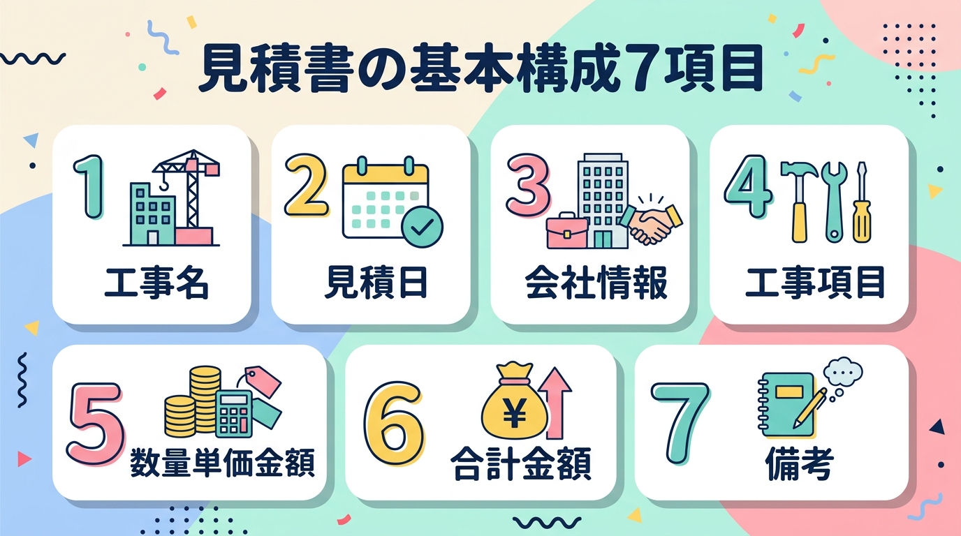 見積書の基本構成7項目