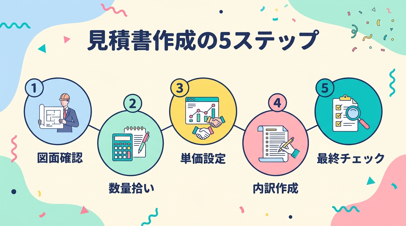 見積書作成の5ステップ