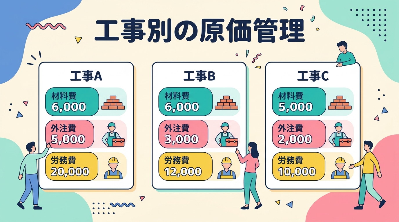 工事別の原価管理