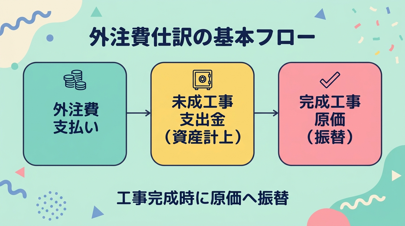 外注費仕訳の基本フロー