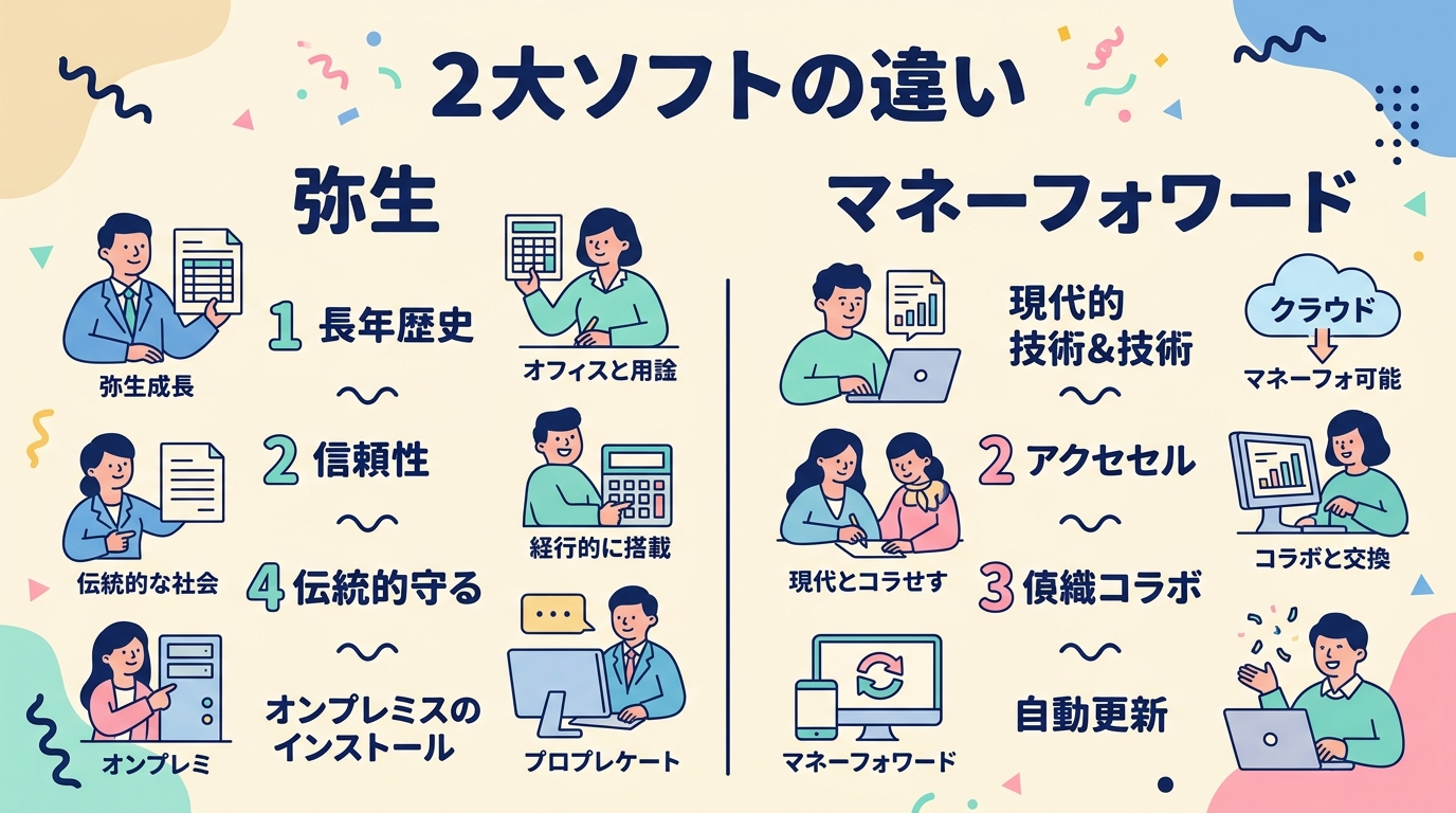 弥生 vs マネーフォワード