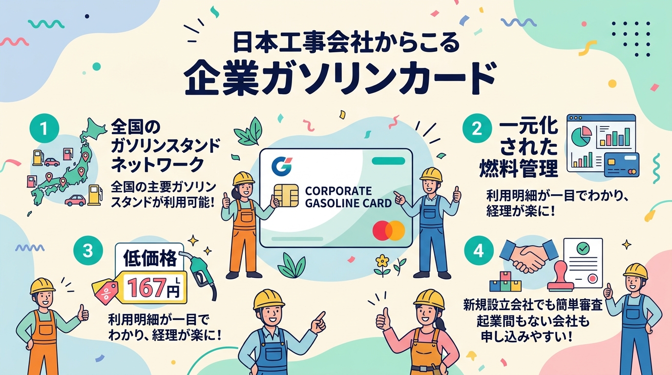 高速情報協同組合の法人ガソリンカードのメリット