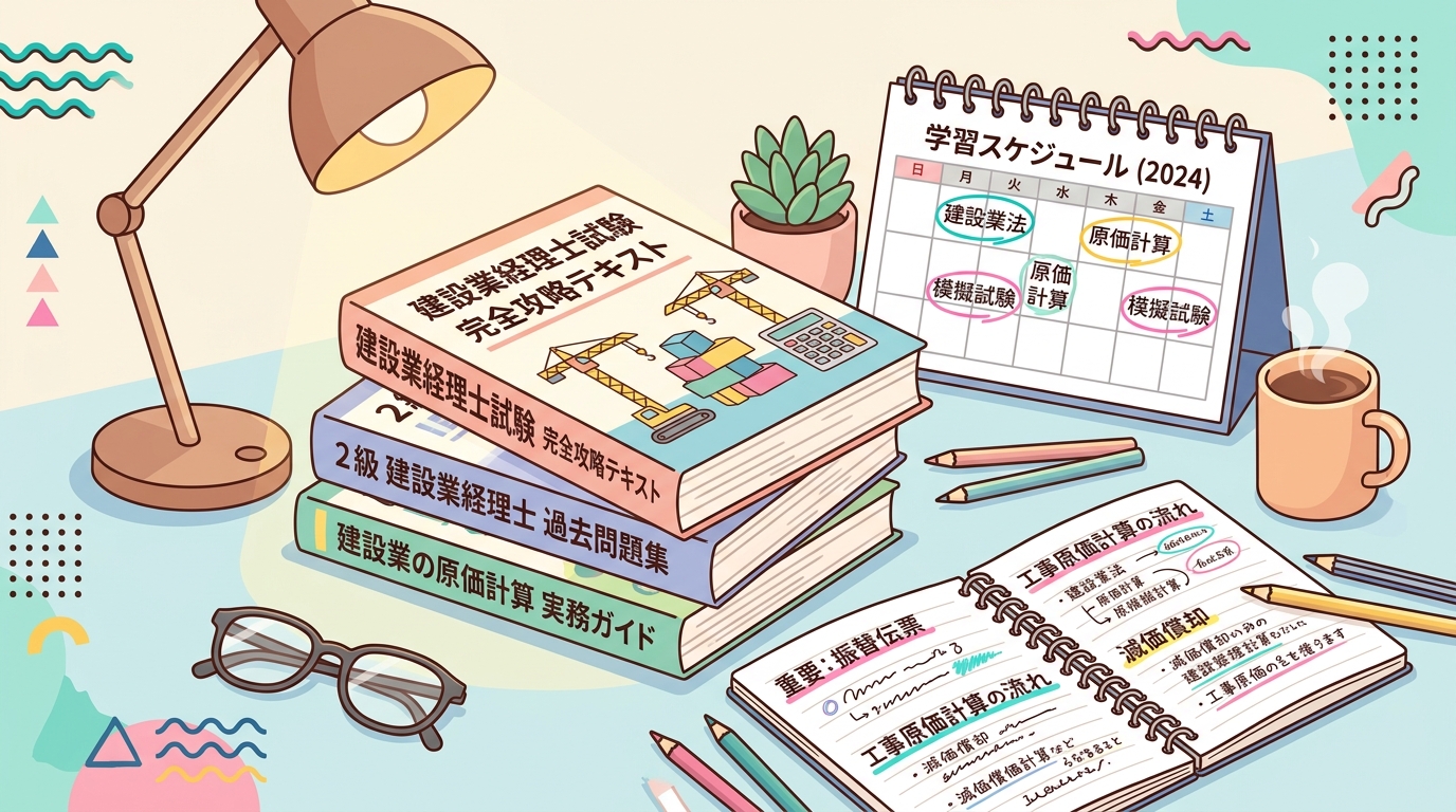 建設業経理士テキスト比較イラスト