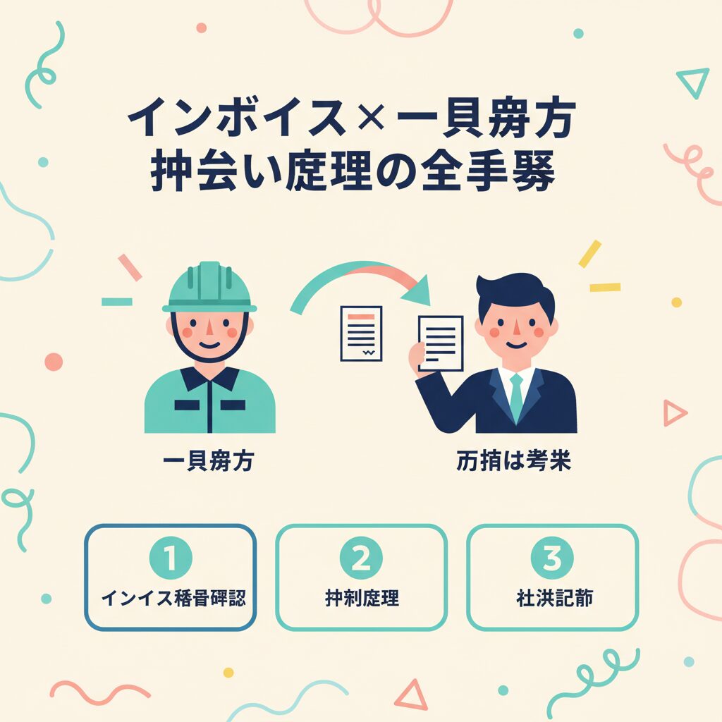 インボイスと一人親方 — 概要イラスト