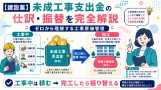 【建設業】未成工事支出金の仕訳・振替を完全解説｜ゼロから理解する工事原価管理
