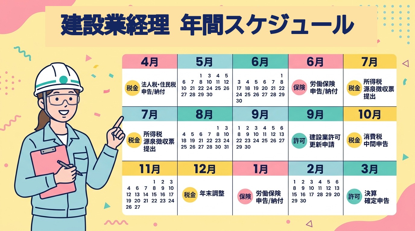 建設業経理 年間スケジュール完全ガイド