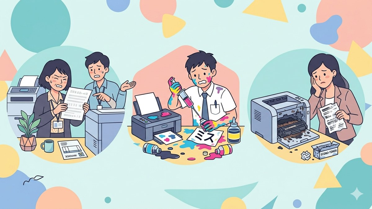 インク代節約で失敗する3つのパターン