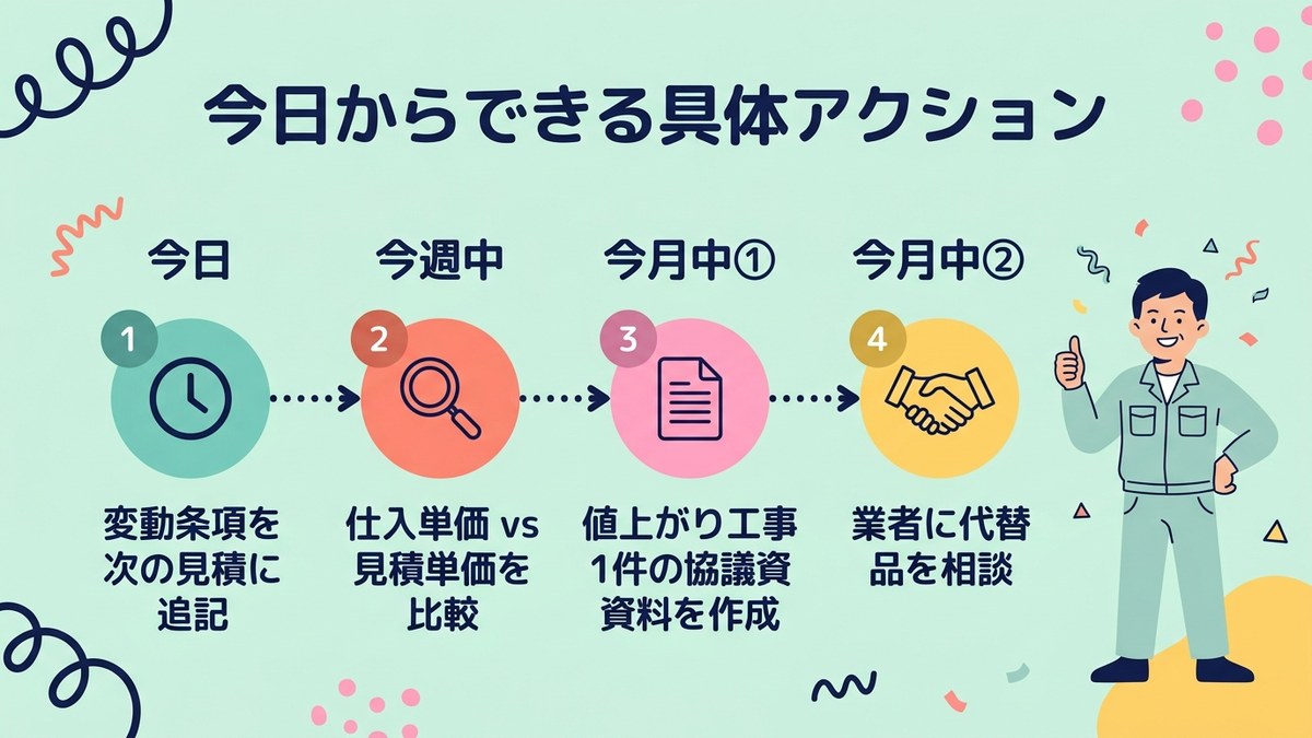 今日からできる具体アクション:タイミング別チェックリスト