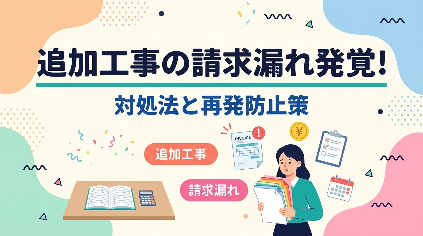 追加工事の請求漏れ発覚アイキャッチ画像