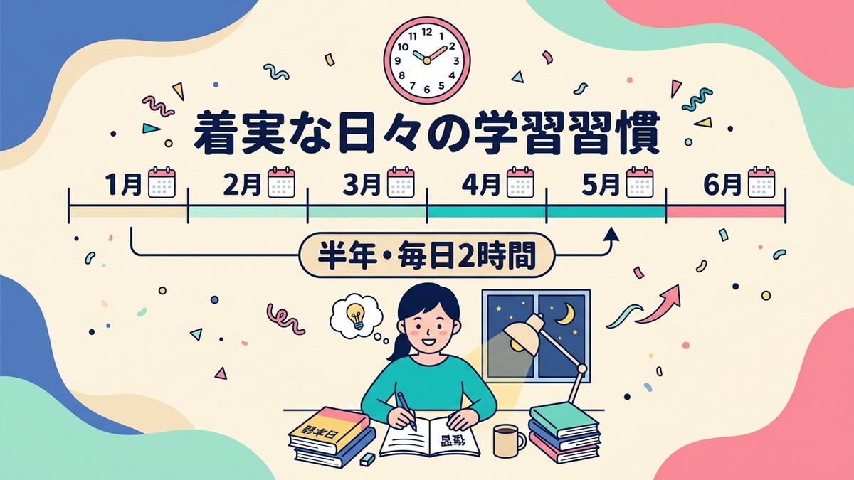 半年・毎日2時間の独学スケジュール