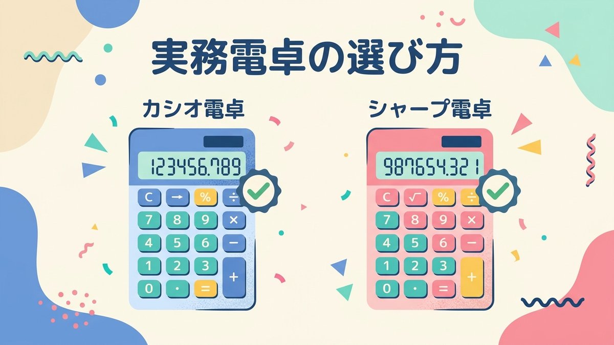 実務電卓の選び方