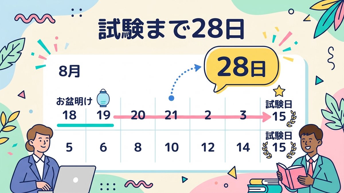 試験まで28日