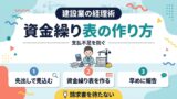 建設業の資金繰り表の作り方 アイキャッチ