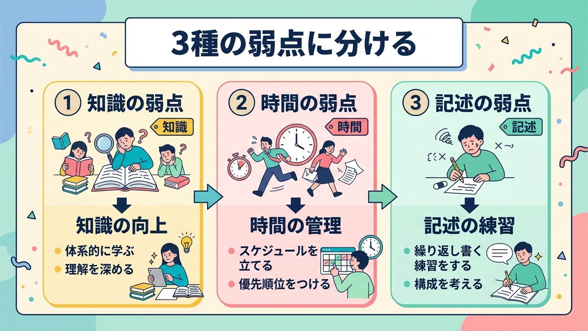 3種の弱点
