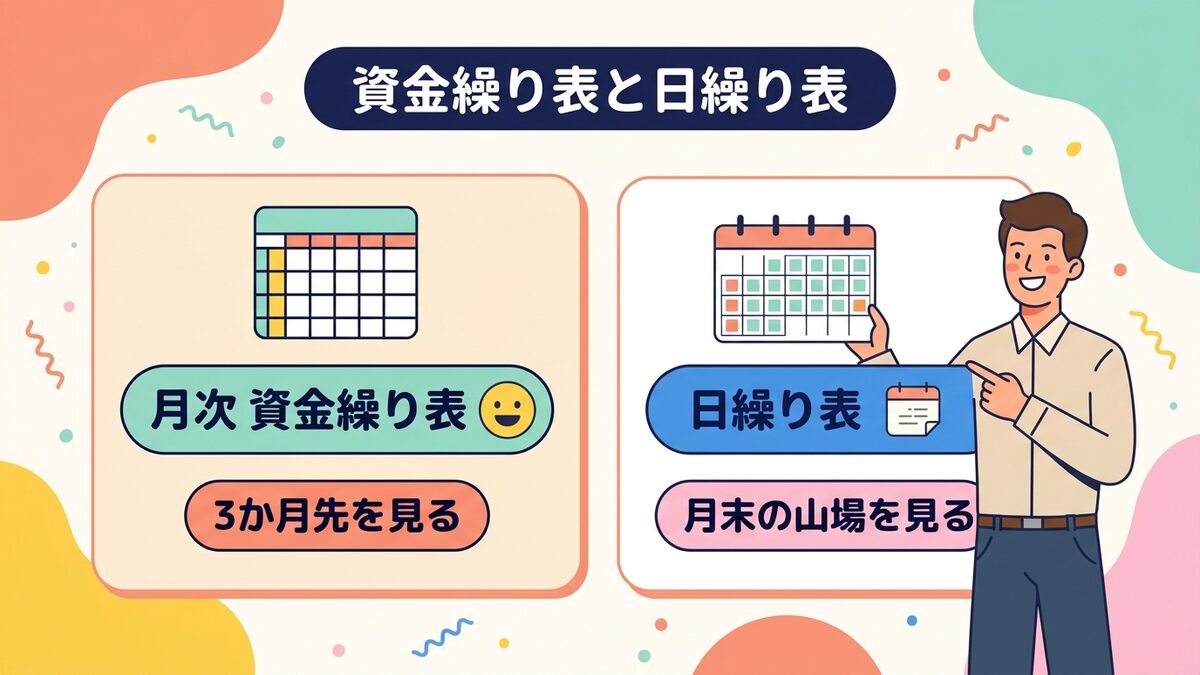 資金繰り表と日繰り表