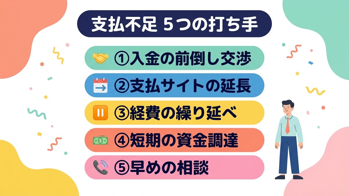 支払不足5つの打ち手