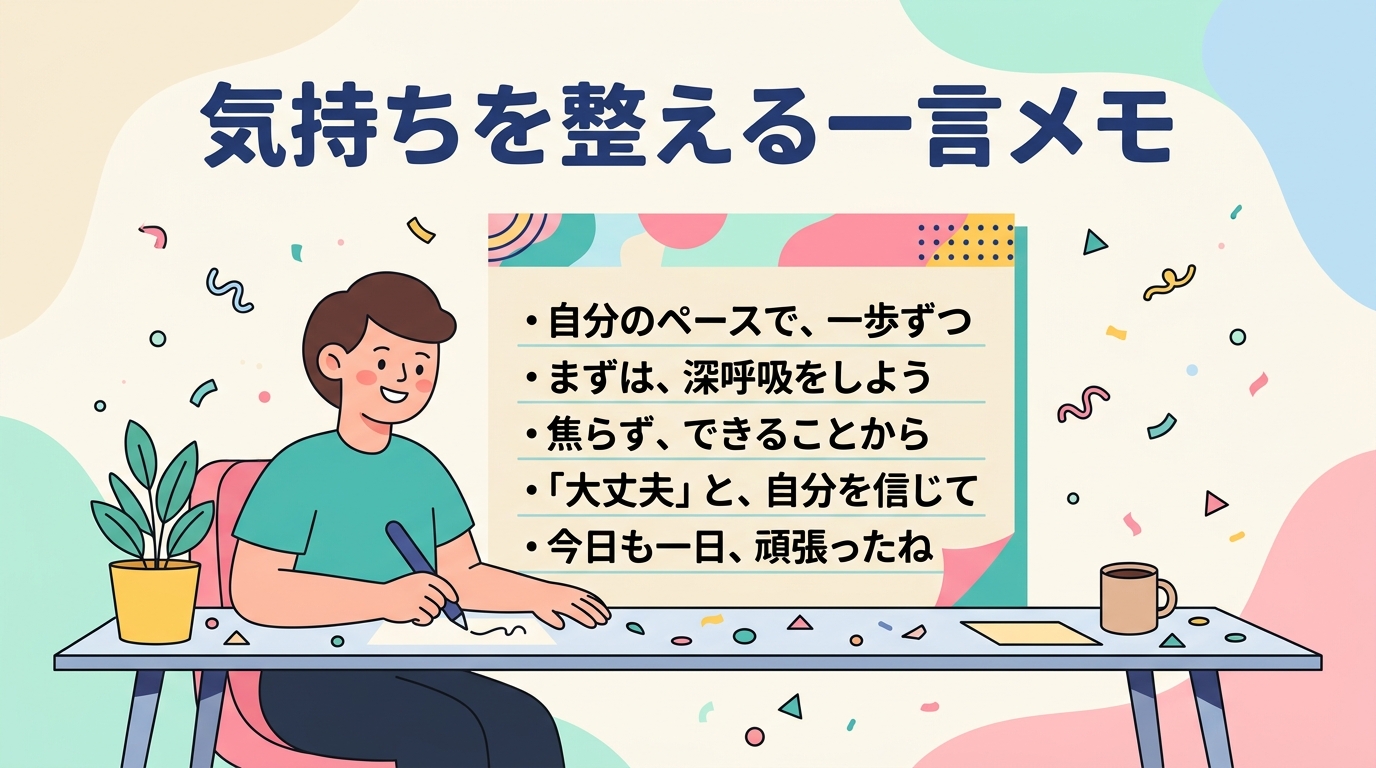 気持ちを整える一言メモ