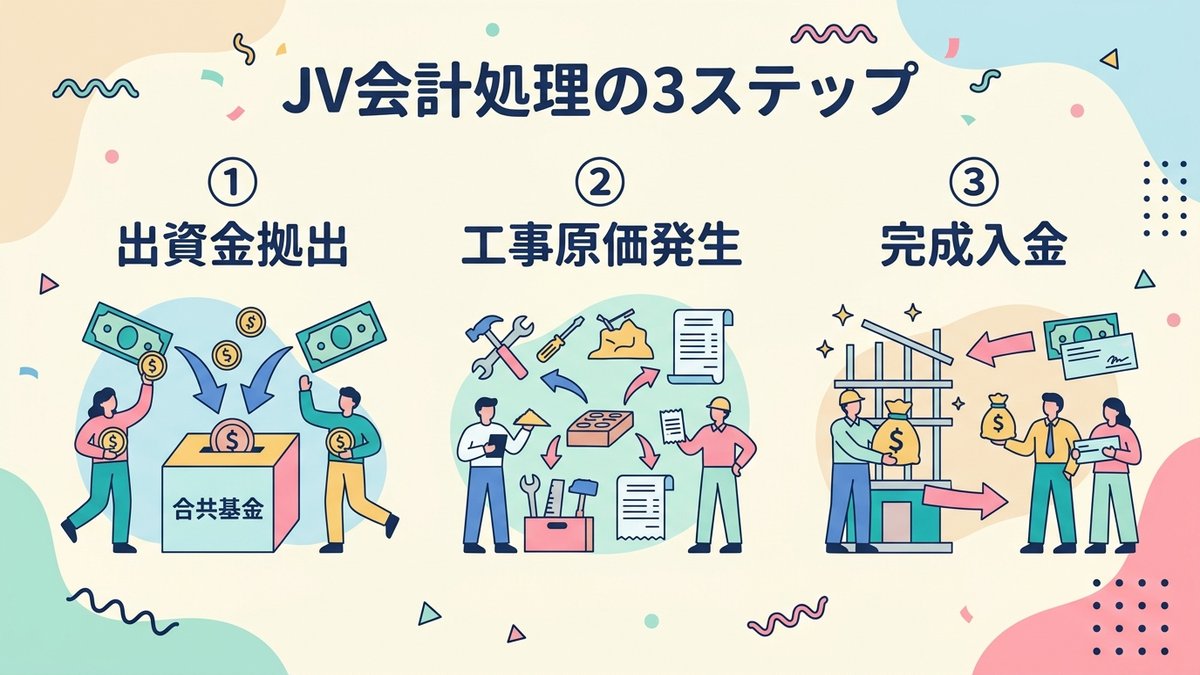 JV仕訳3ステップ