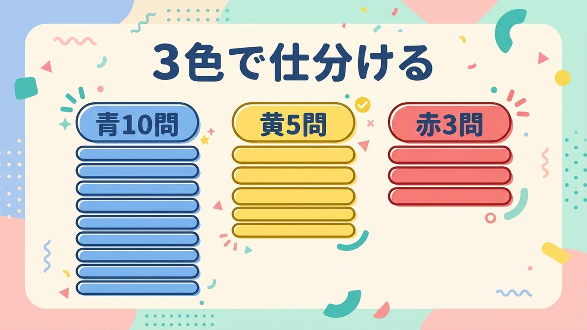 3色仕分け