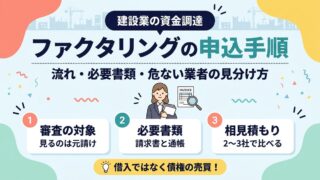 ファクタリングの申込手順・流れと必要書類