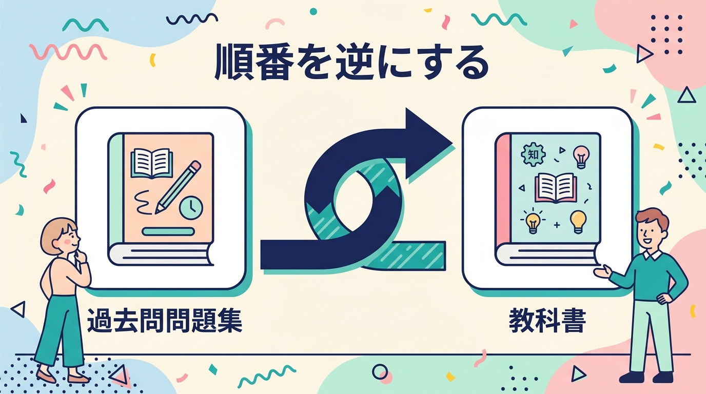 順番を逆にして先に過去問を解く勉強法