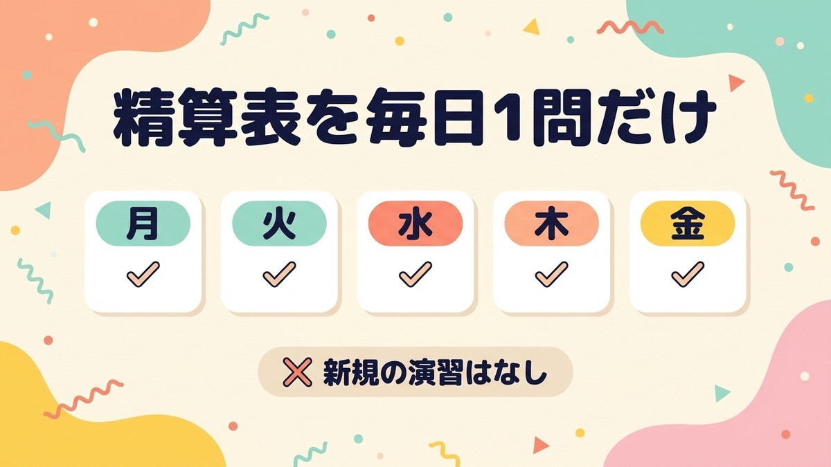 5日間の1週間サイクル