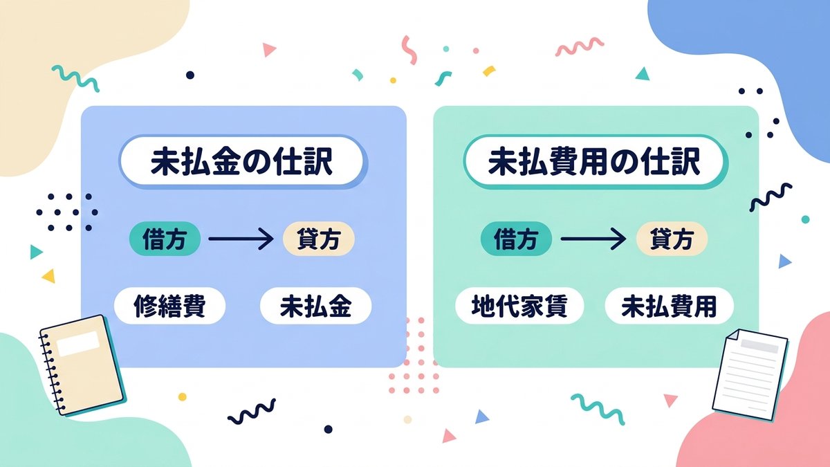 建設業の具体例で見る未払金・未払費用の仕訳