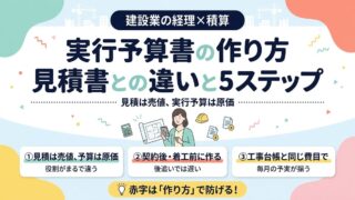 建設業の実行予算書の作り方｜見積書との違いと5ステップ