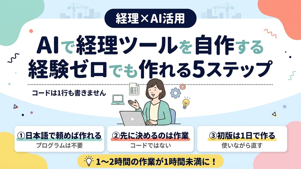 AIで経理ツールを自作する5ステップ