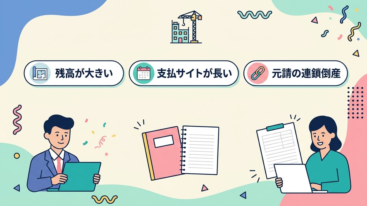 建設業で貸倒れが論点になる3つの理由