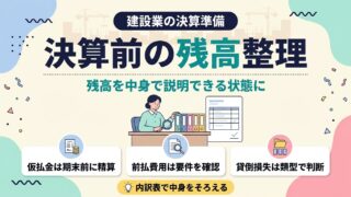 決算前の残高整理｜残高を中身で説明できる状態に
