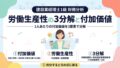 労働生産性の3分解と付加価値｜生産性分析の柱