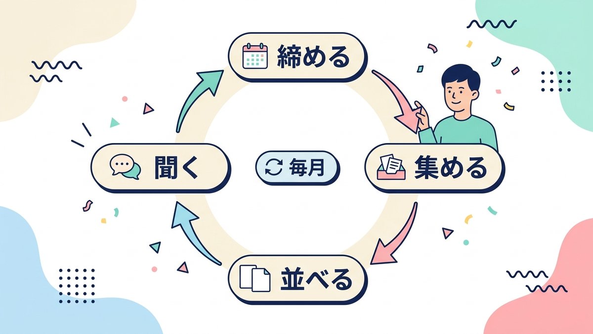 月1回の差異分析を回す手順(実務の順番)