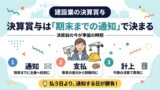 決算賞与は期末までの通知で決まることを示すアイキャッチ画像