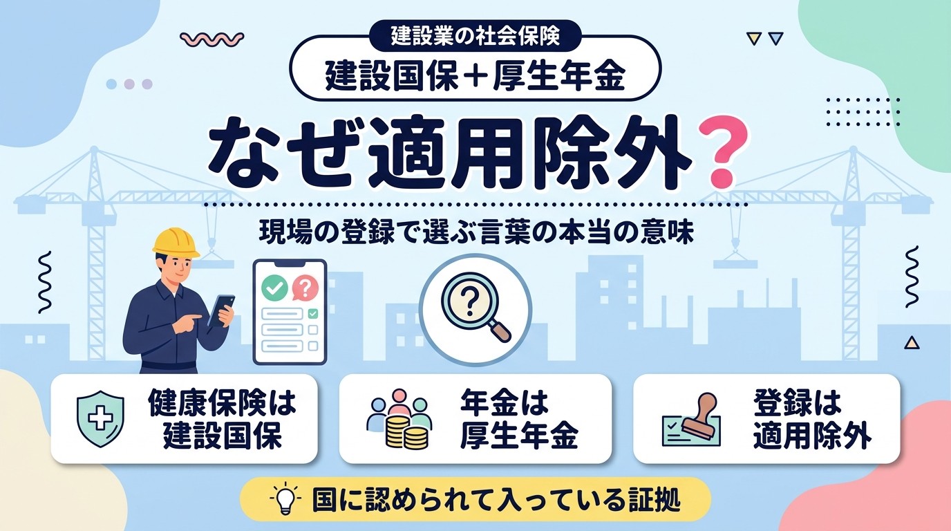 建設国保＋厚生年金 なぜ適用除外？
