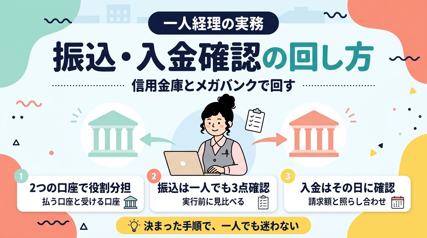一人経理の実務 振込・入金確認の回し方